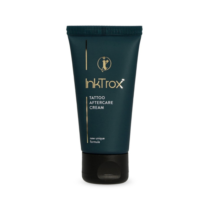 Krem do pielęgnacji tatuażu InkTrox 20ml - Sklep Fineline Tattoo Gallery Kraków. Profesjonalny krem do pielęgnacji skóry po tatuażu InkTrox (20 ml) od Kwadron. Produkt dostępny do kupienia stacjonarnie w studiu Fineline Tattoo Gallery w Krakowie w cenie 25 zł. Idealny kosmetyk zapewniający bezpieczne i szybkie gojenie świeżego tatuażu. Odwiedź nasz salon i kup na miejscu.